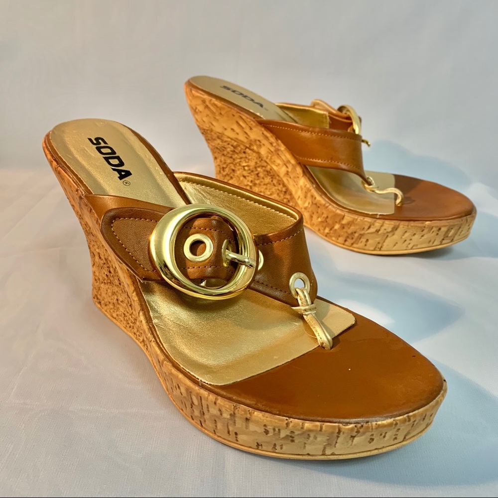 Y2K Soda wedge heels size 8.5